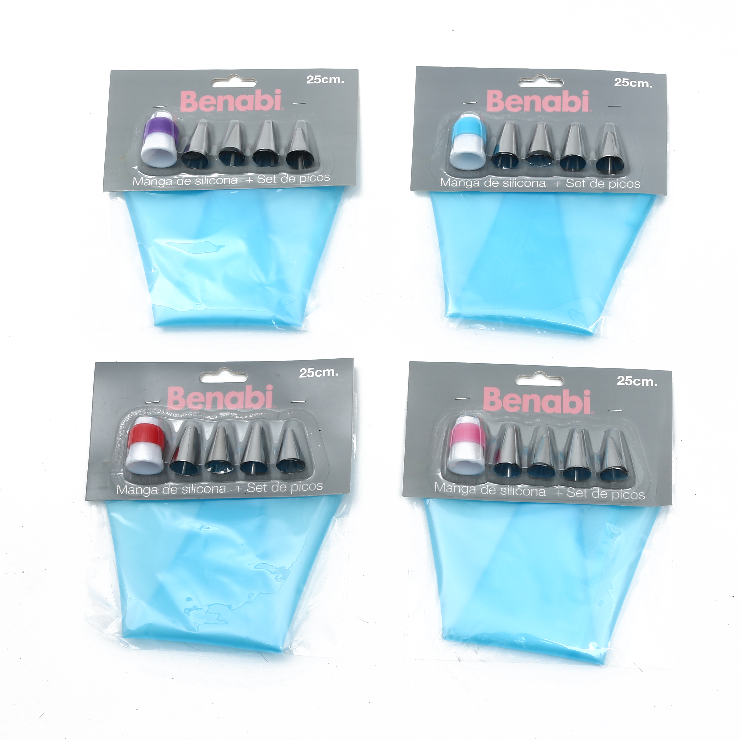Set De 4 Picos + Manga De Silicona 25Cm 416