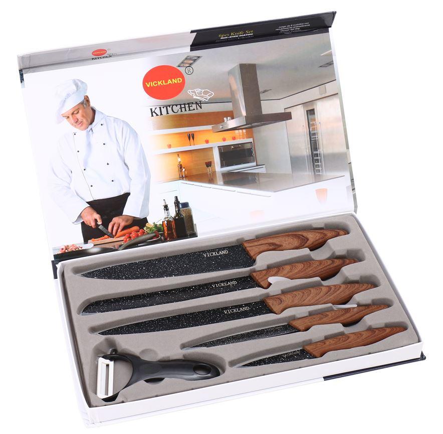 Set De Cuchillos De Cocina Acero Inoxidable Chef 6 Pcs ALOMI