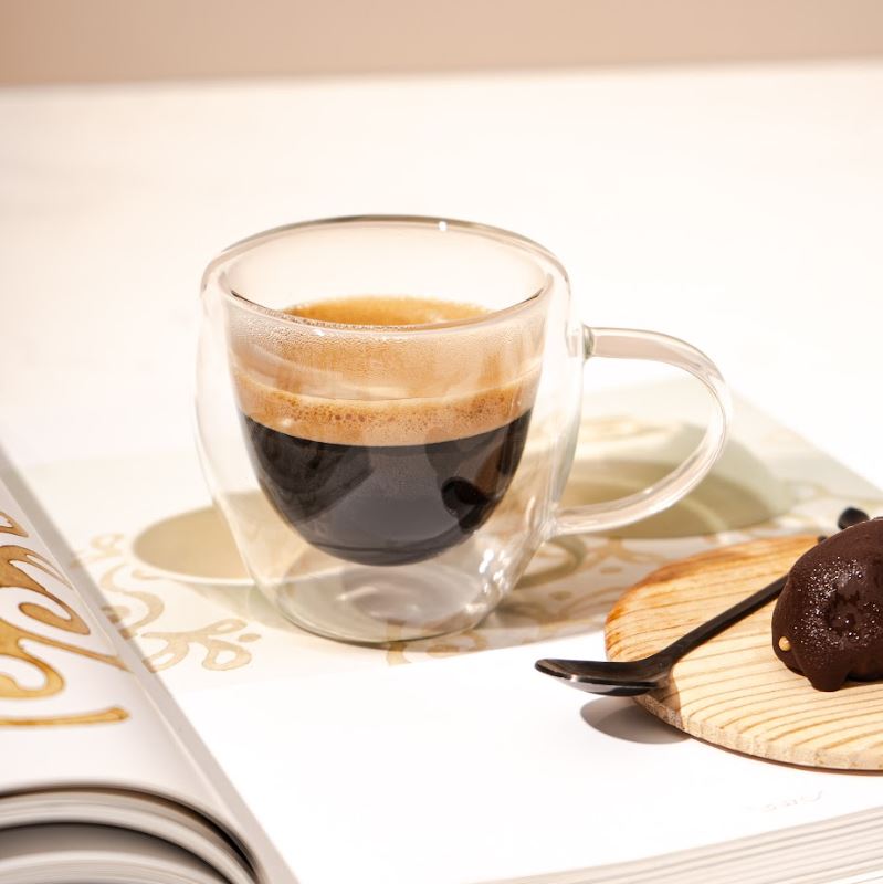 Taza  De Vidrio Doble Pared 80Ml  408 40123