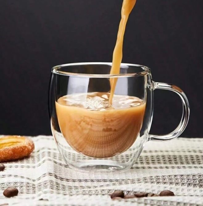 Taza  De Vidrio Doble Pared 250Ml  408 40125