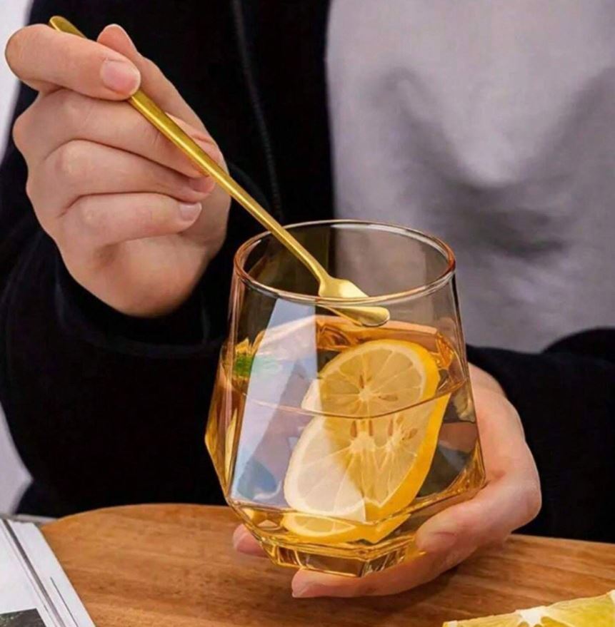 Vaso Vidrio Color Hexagonal X6 320Ml 50305 411