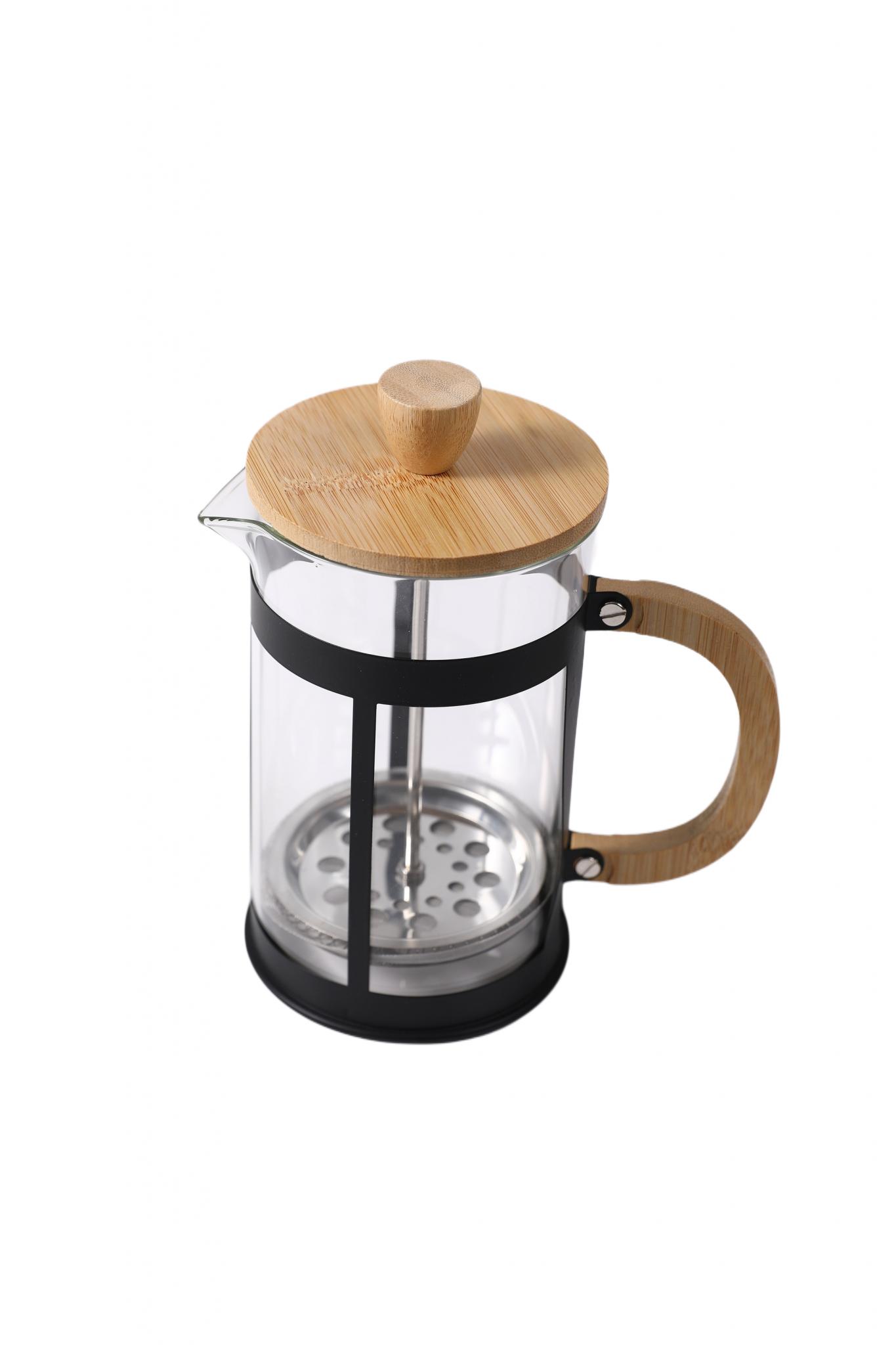 Cafetera C/ émbolo Con Tapa Bambú 600Ml 50040 398