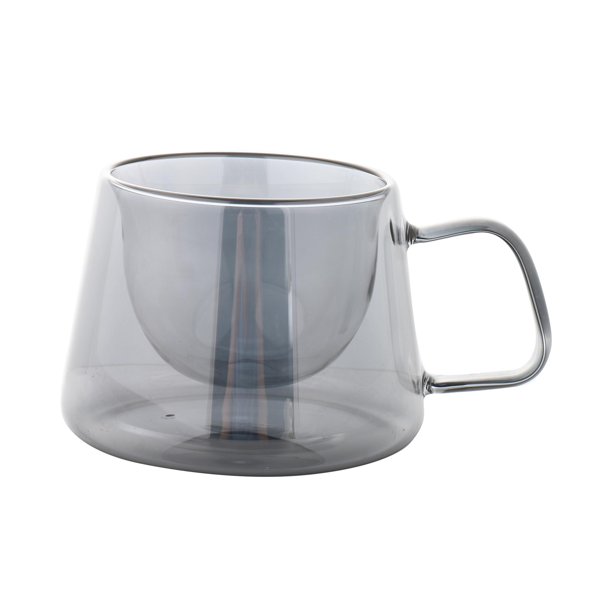 Vaso Vidrio Doble Pared Color 80Ml 51543 420