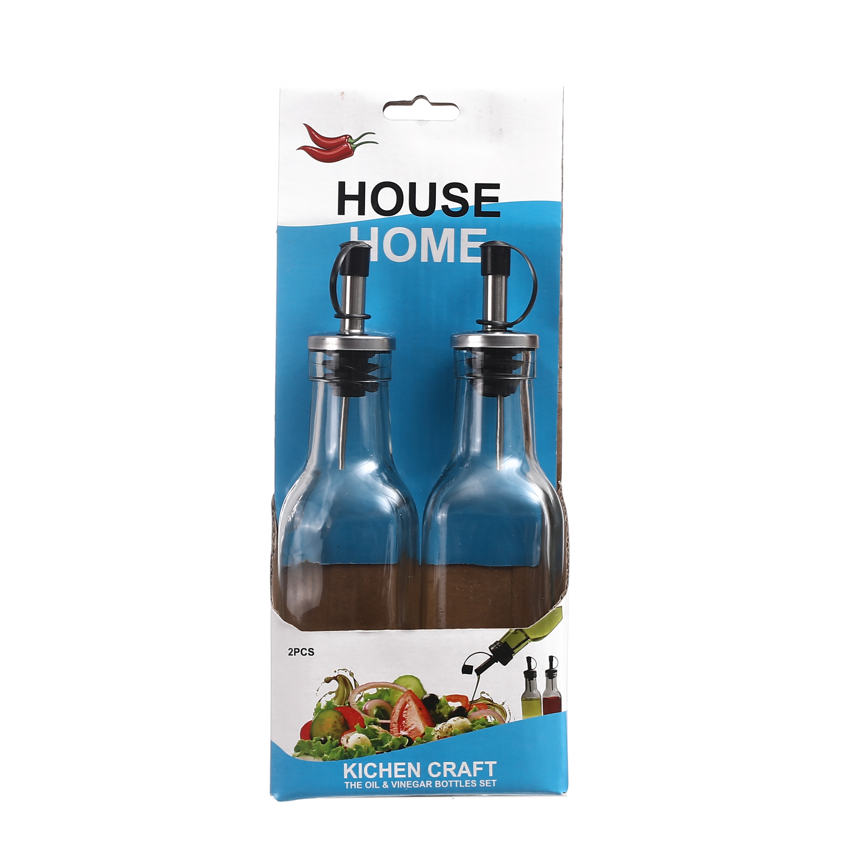Set Aceitero/Vinagrero De Vidrio 200Ml 407