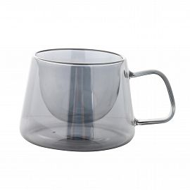 Vaso Vidrio Doble Pared Color 80Ml 51543 420