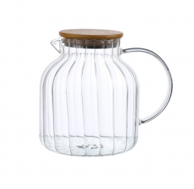 Frasco De Vidrio Con Tapa De Bambú 1,5L 51580 402